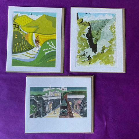 Cards - Linocuts images