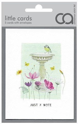 Cards- Just a note bird bath pack