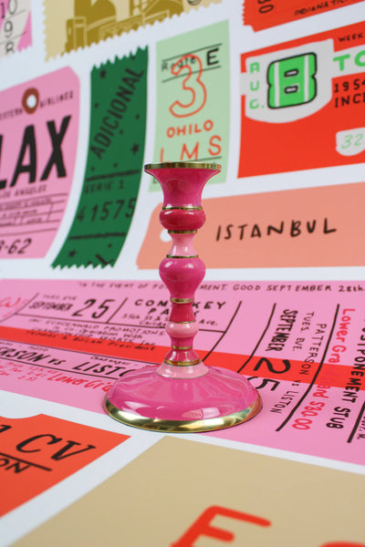 Enamel Candlesticks