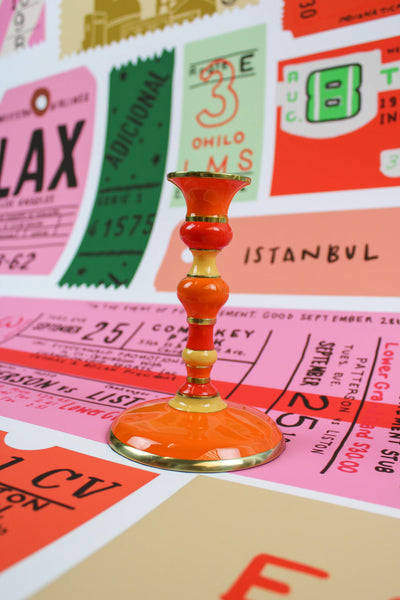Enamel Candlesticks