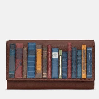 Leather Flap Over Purse Bookworm
