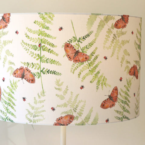 Lampshade Butterfly and Fern Large
