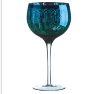 Gin Glass - Peacock