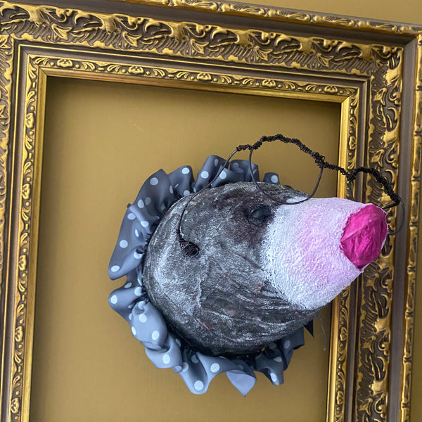 Mole with grey ruffle by Joanna Coupland