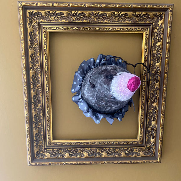 Mole with grey ruffle by Joanna Coupland