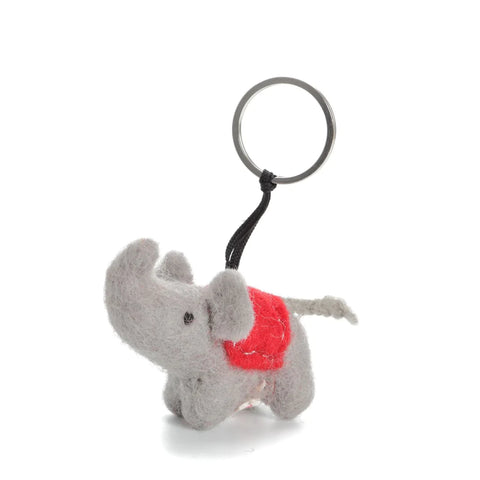 Key Ring - Felt Elephant